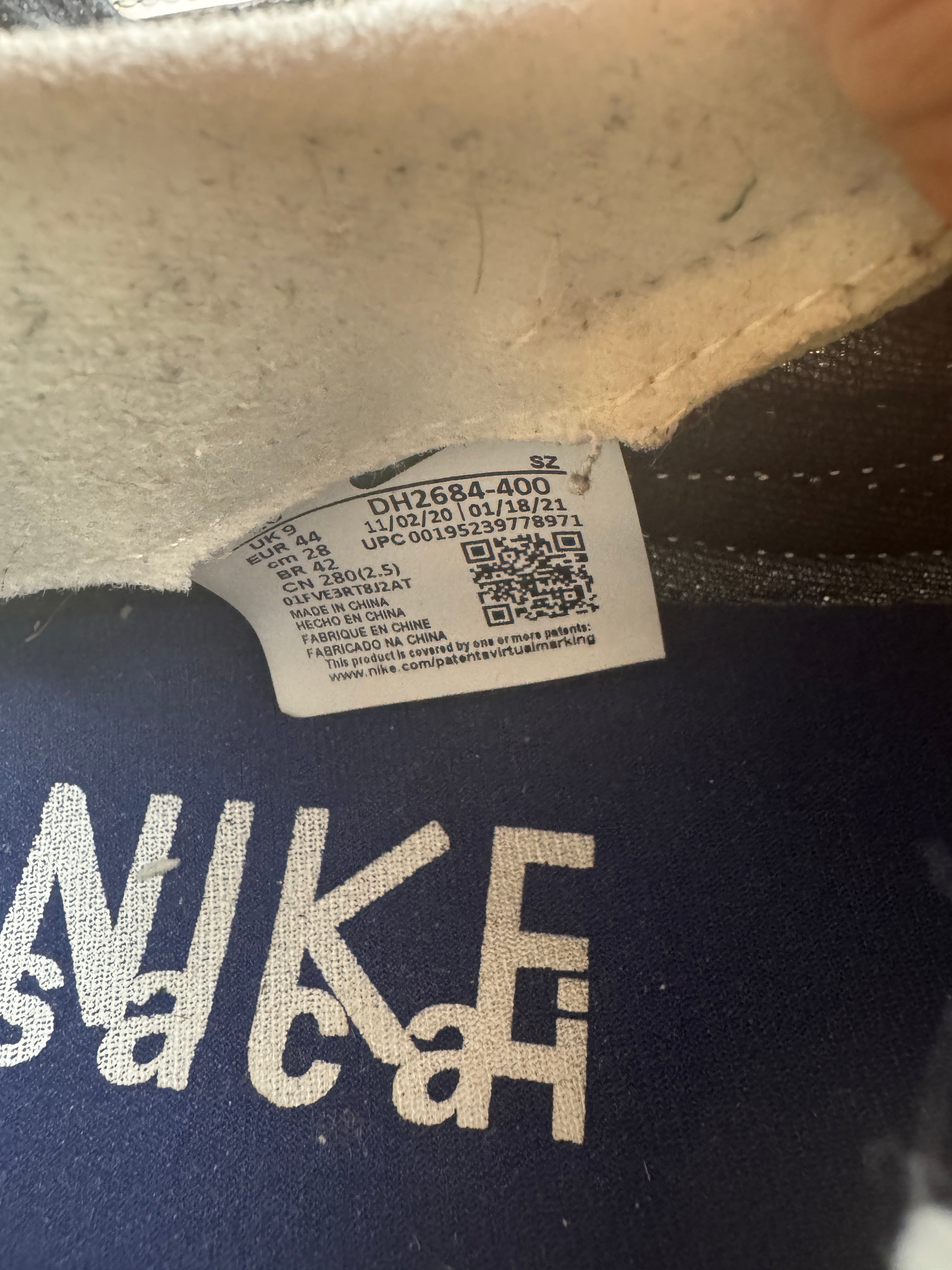 Nike Sacai LD Waffle Blue White 44/10 Nike