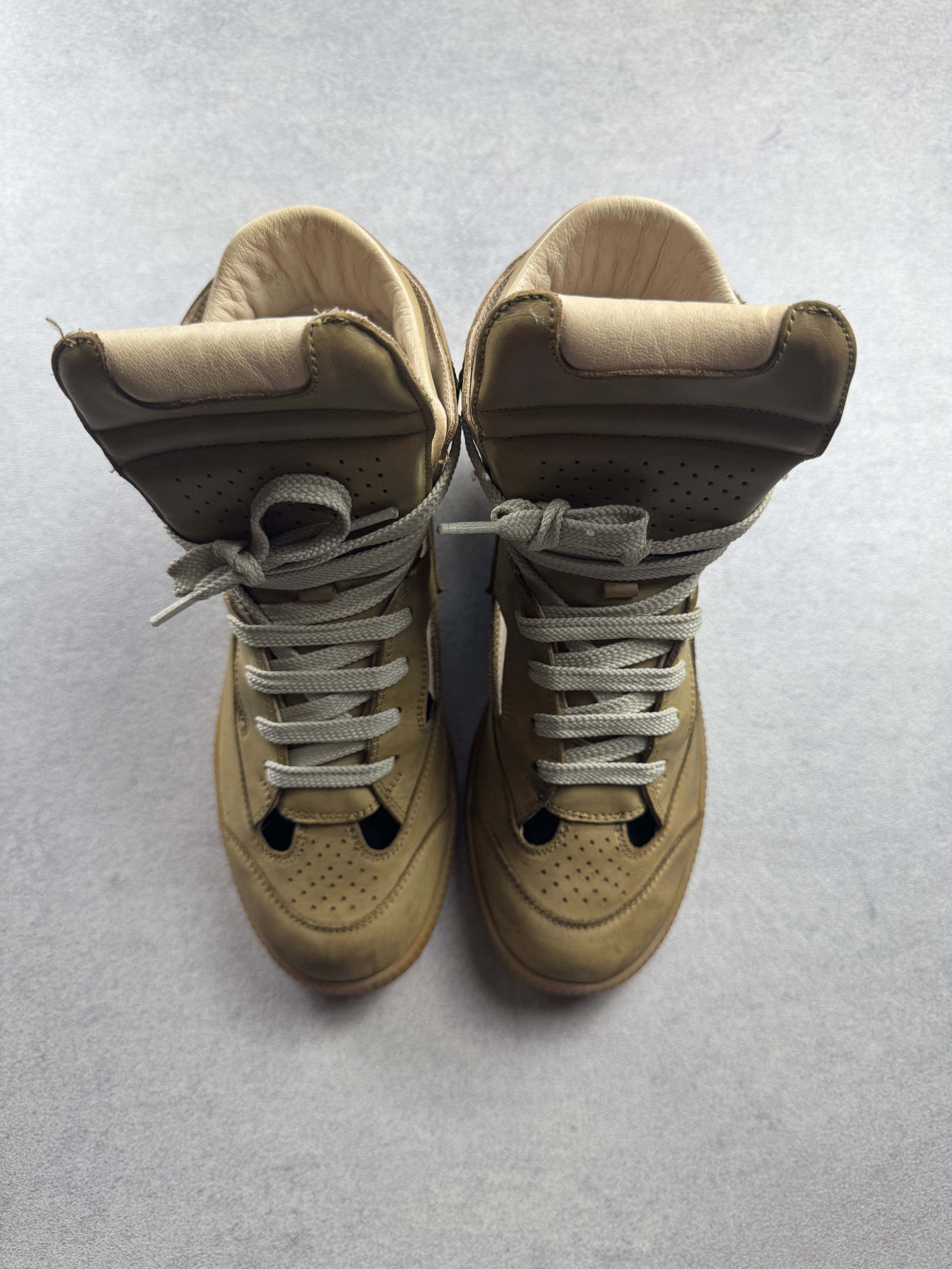 Vintage Maison Margiela Cutout High-Top 2009 Marron 36/6 Maison Margiela