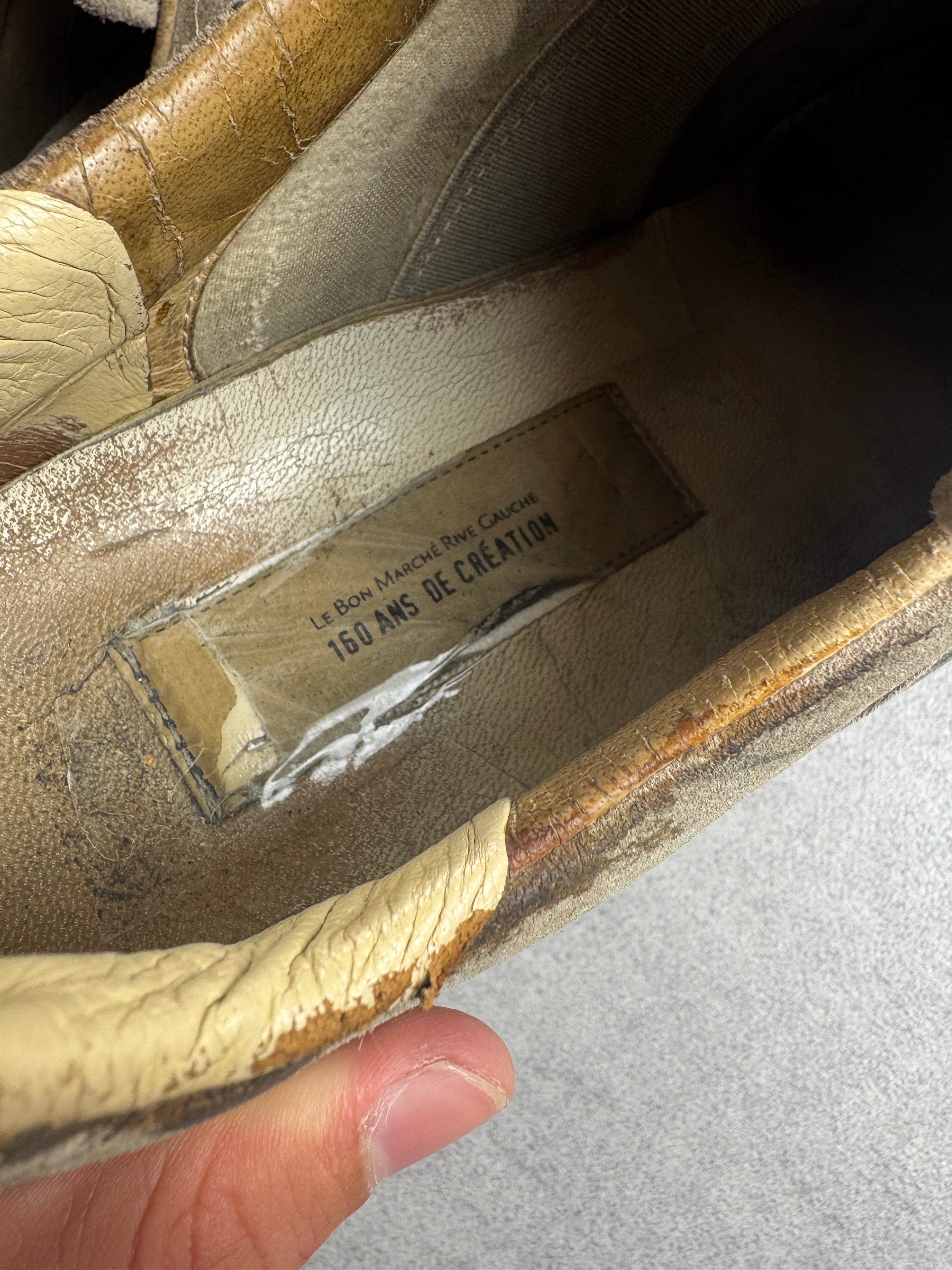 Vintage Maison Margiela Replica x Le Bon Marché Rive Gauche 2012 taupe 42/9 Maison Margiela