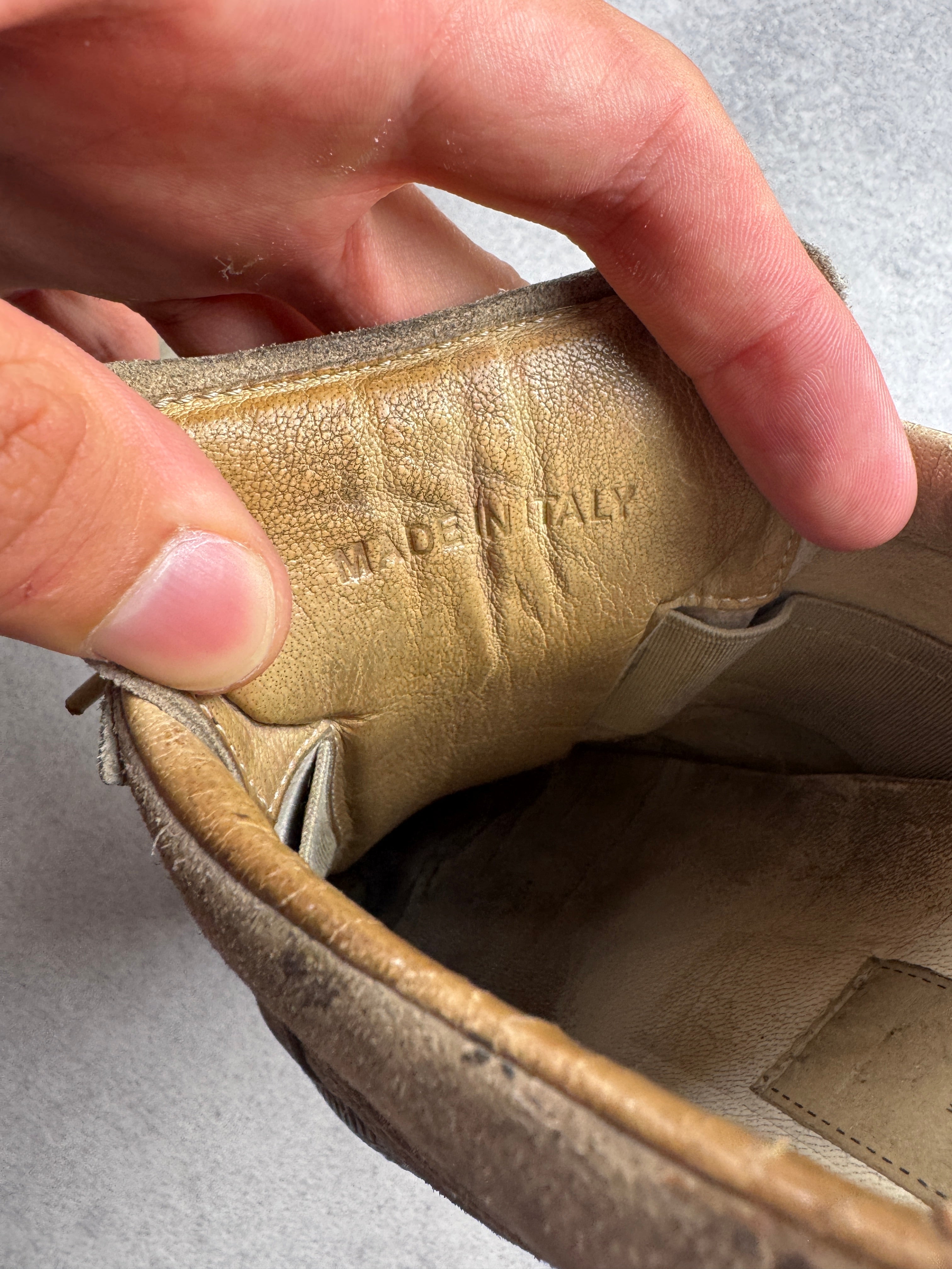 Vintage Maison Margiela Replica x Le Bon Marché Rive Gauche 2012 taupe 42/9 Maison Margiela