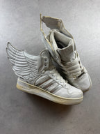 Adidas X Jeremy Scott Wings Blanc et Argenté 41/8 Adidas X Jeremy Scott