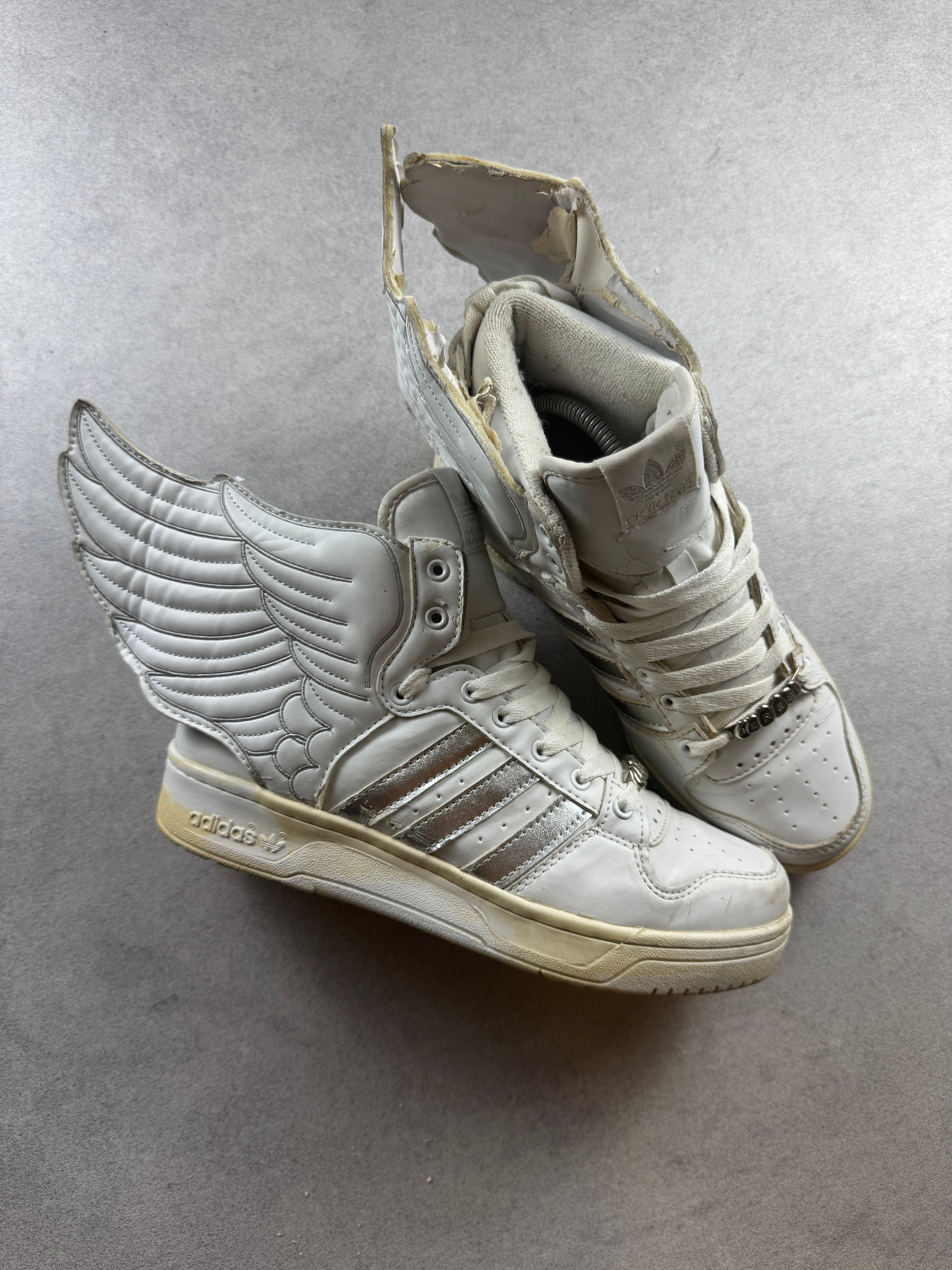Adidas X Jeremy Scott Wings Blanc et Argenté 41/8 Adidas X Jeremy Scott