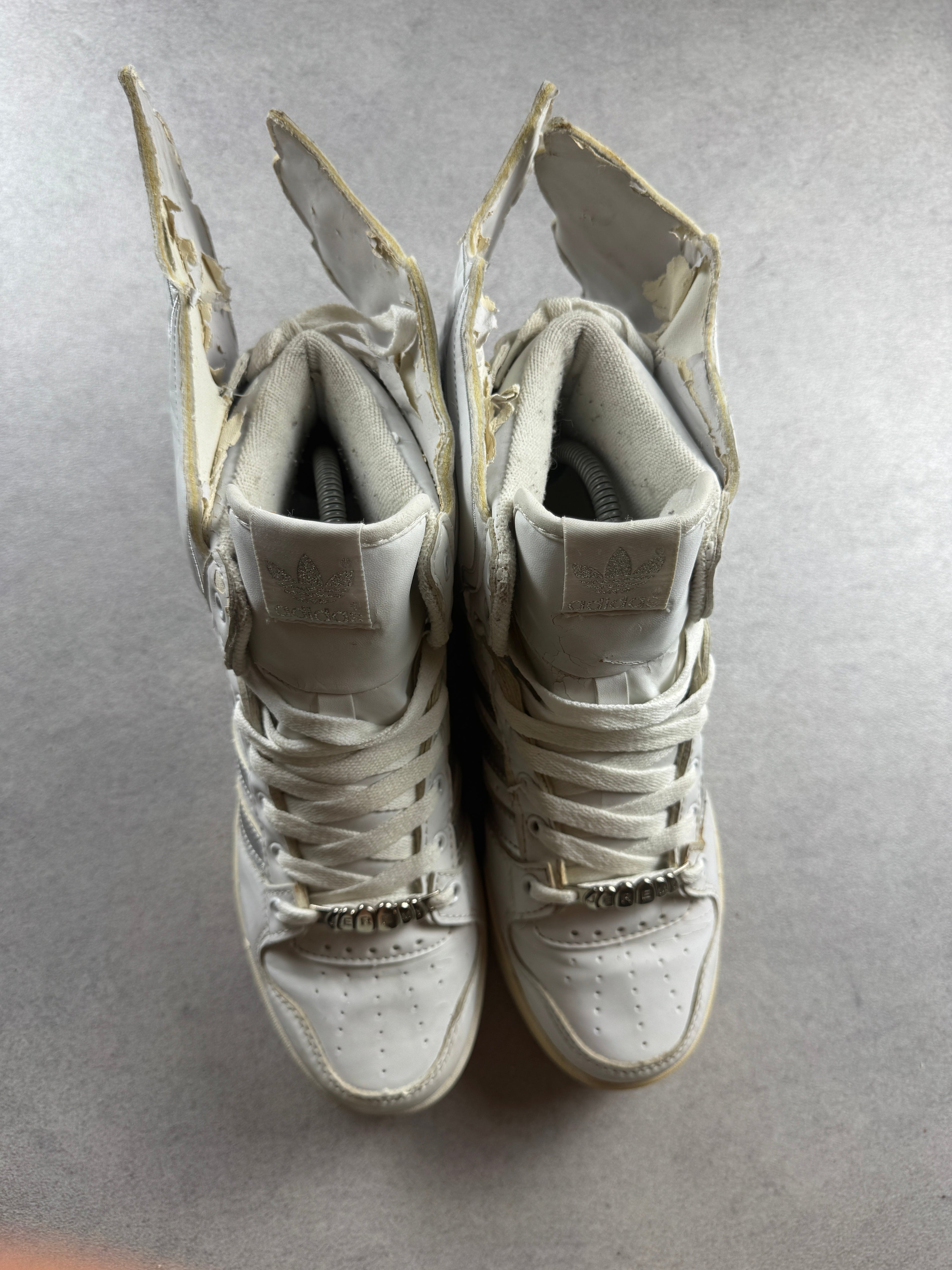 Adidas X Jeremy Scott Wings Blanc et Argenté 41/8 Adidas X Jeremy Scott