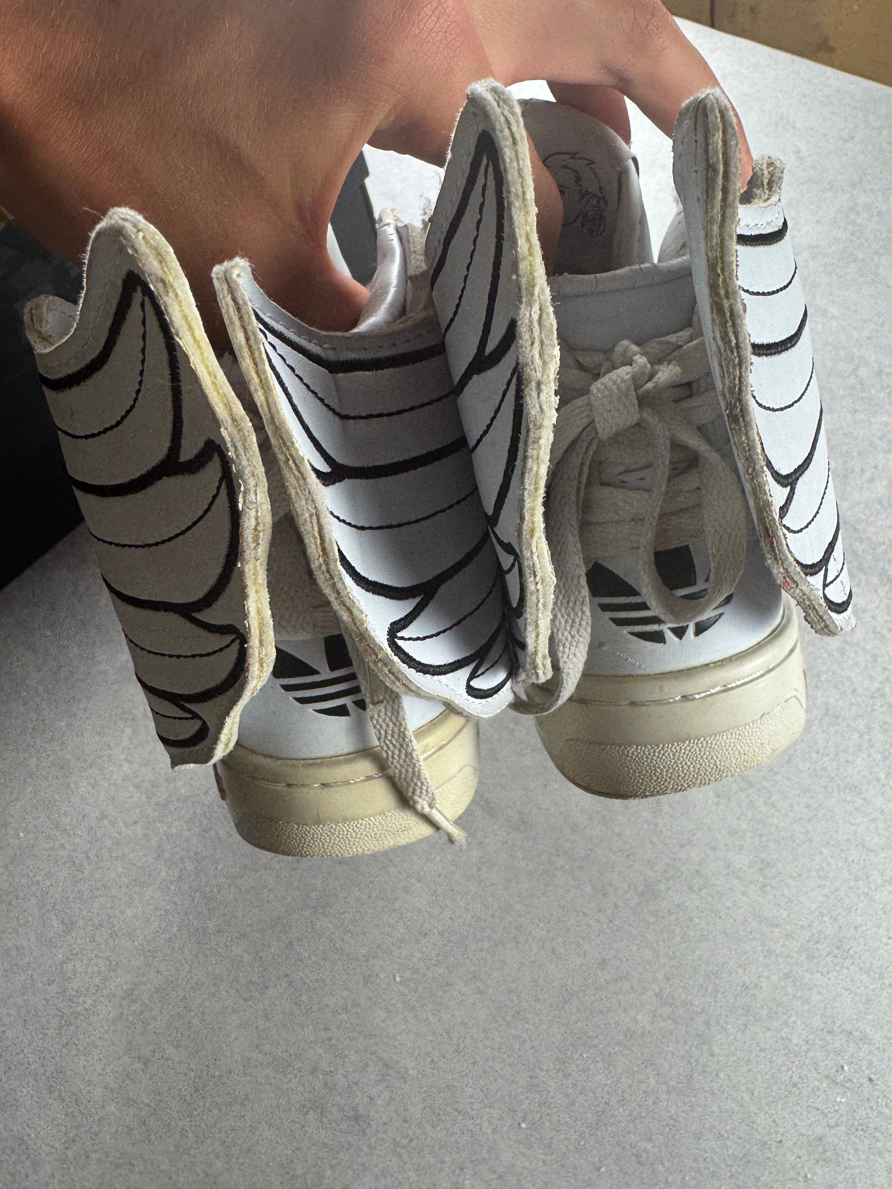Adidas X Jeremy Scott Wings blanc et noir 40/7 Adidas X Jeremy Scott