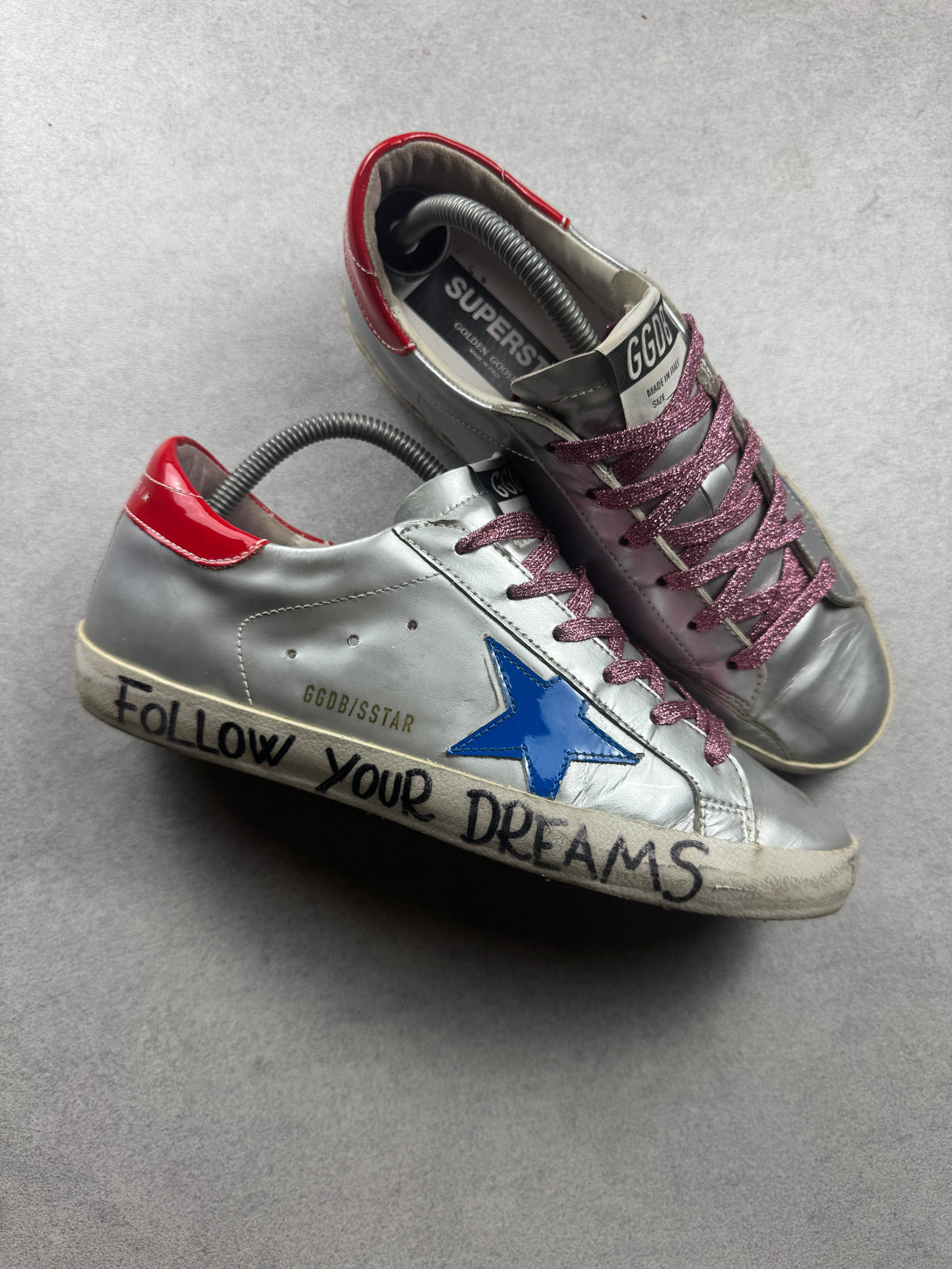 Golden Goose Superstar "Follow your dreams" grise 42/9 Golden Goose